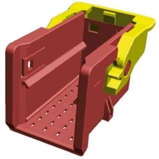 TE Connectivity MCP Automotive Connector Female Brown Cable 36 Way Crimp Termination 1-1718485-1