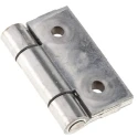 Pinet Stainless Steel Butt Hinge Fixed Pin Screw Fixing 40 mm x 40 mm x 2 mm 726-4129