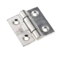 Pinet Stainless Steel Butt Hinge Fixed Pin Screw Fixing 40 mm x 40 mm x 2 mm 726-4129