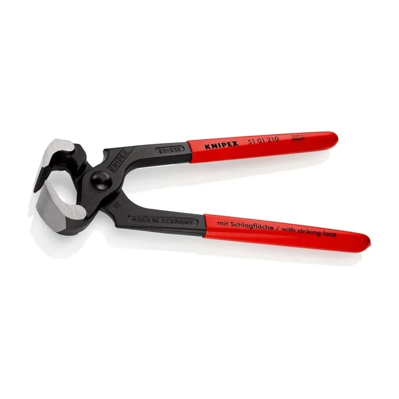 Knipex 210mm Carpenter Hammer Pincers PVC Handle Special Tool Steel DIN ISO 9243 51 01 210