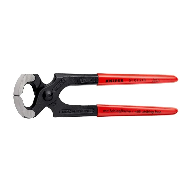 Knipex 210mm Carpenter Hammer Pincers PVC Handle Special Tool Steel DIN ISO 9243 51 01 210