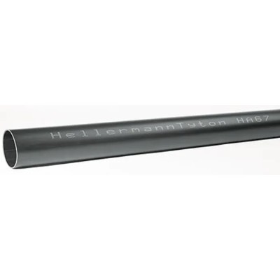 HellermannTyton Halogen Free Heat Shrink Tubing Black 119.4 mm Sleeve Diameter x 1.2 m Length 6:1 Shrink Ratio HA67