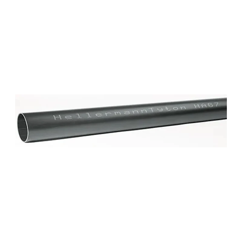 HellermannTyton Halogen Free Heat Shrink Tubing Black 119.4 mm Sleeve Diameter x 1.2 m Length 6:1 Shrink Ratio HA67