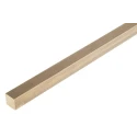 RS PRO Metal Bar Square Brass Bar 0.5in Width 0.5in Height 500 mm Length 728-6917