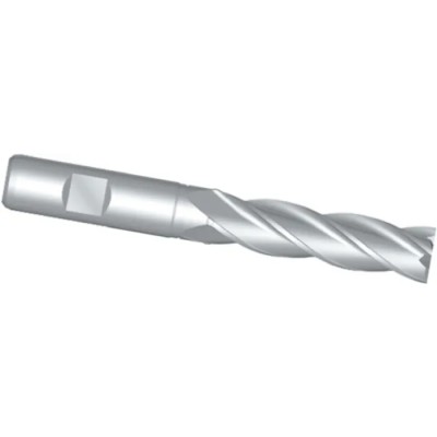 Dormer High Speed Steel End Mill, Weldon Shank, Helical Flute, Centre Cutting, 2 mm Cut Length C27316.0