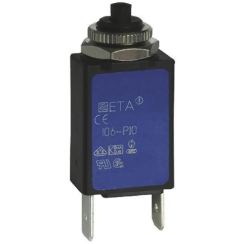 ETA Thermal Circuit Breaker 2A Current Rating 1-Pole Panel Mount 106-P10-000040-2A