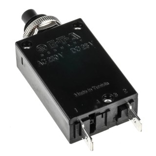 ETA Thermal Circuit Breaker 10A Current Rating 1-Pole Panel Mount 2-5700-IG2-P10-DD-000040-10A