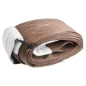 RS PRO 3 m Brown Polyester Lifting Sling Webbing with 6 t Straight Pull Load 729-3038