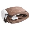 RS PRO 3 m Brown Polyester Lifting Sling Webbing with 6 t Straight Pull Load 729-3038