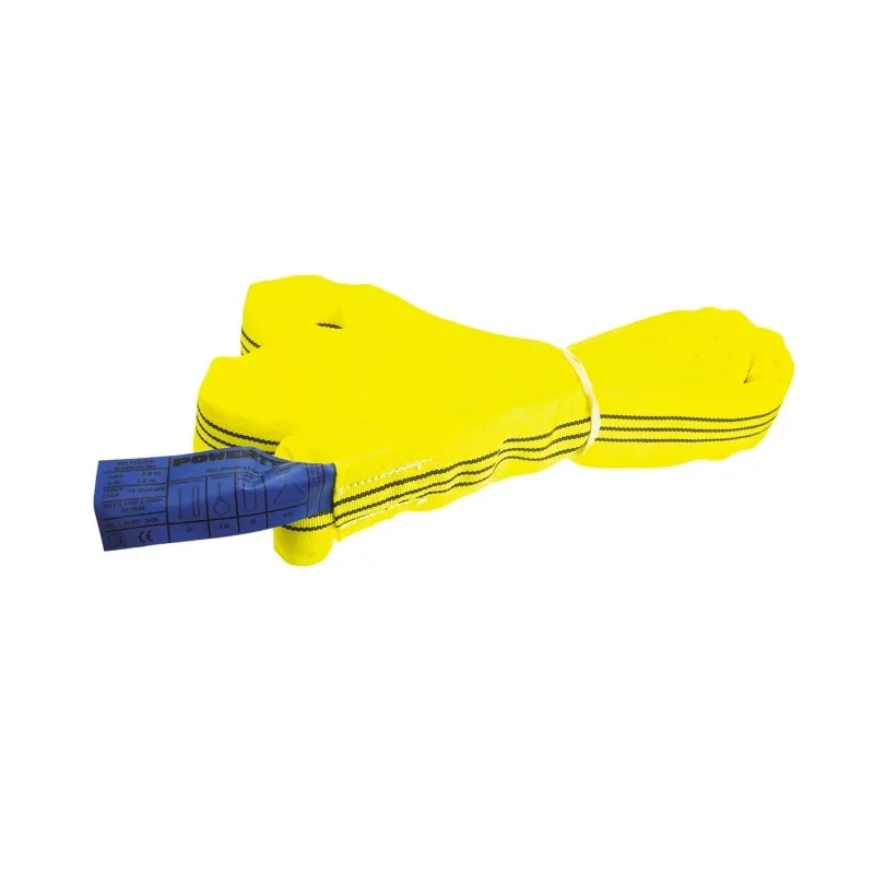RS PRO 1.5 m Yellow Polyester Lifting Sling Round, 3 t Straight Pull Load 729-3094