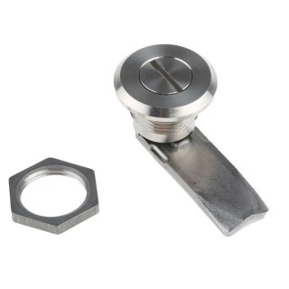RS PRO Silver Stainless Steel Slotted Head Lock 18 mm Panel-to-Tongue 20.2 x 22.2 mm Germany 729-3189