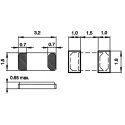 Micro Crystal 32.768 kHz Crystal 9pF ±20 ppm Surface Mount 2-Pin 0.65x3.2x1.5mm CM7V-T1A