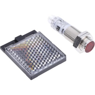 RS PRO Retroreflective Photoelectric Sensor, Barrel Style, NPN Output, 50 mm to 7 m Detection Range, IP67, 30V DC 729-5101