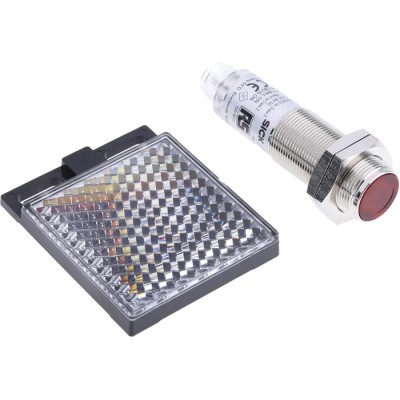 RS PRO Retroreflective Photoelectric Sensor, Barrel Style, NPN Output, 50 mm to 7 m Detection Range, IP67, 30V DC 729-5101