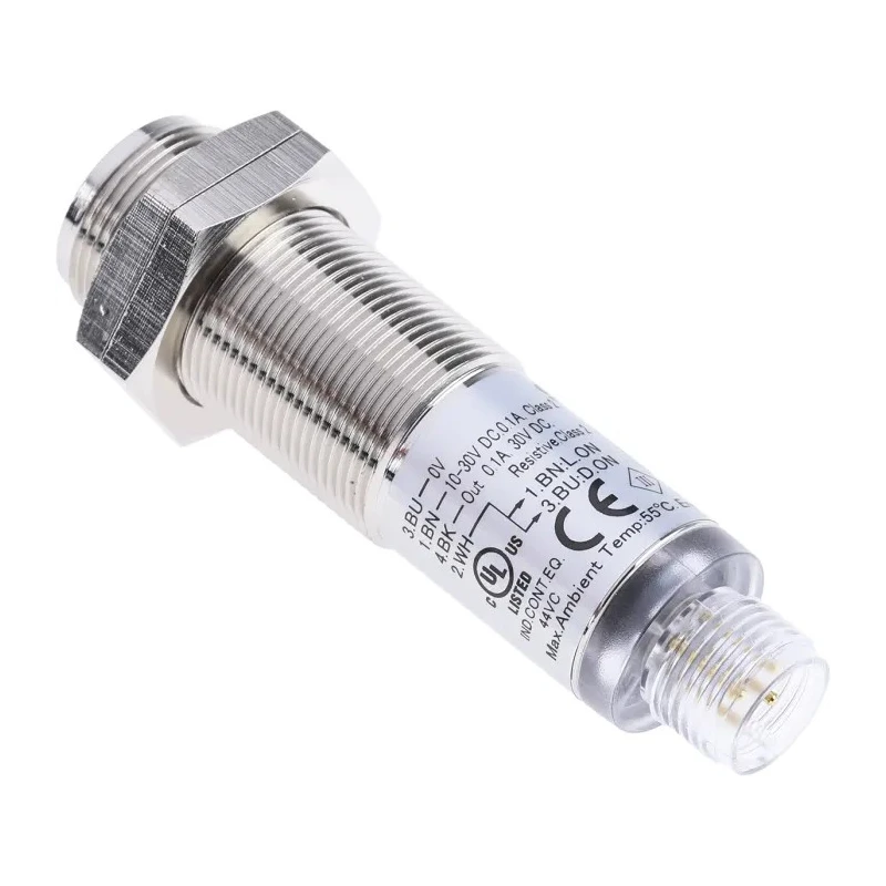 RS PRO Retroreflective Photoelectric Sensor, Barrel Style, NPN Output, 50 mm to 7 m Detection Range, IP67, 30V DC 729-5101