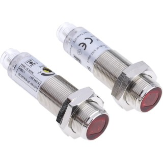 RS PRO Through Beam Receiver Photoelectric Sensor Barrel Style 28 m Detection Range PNP Output IP67 729-5123