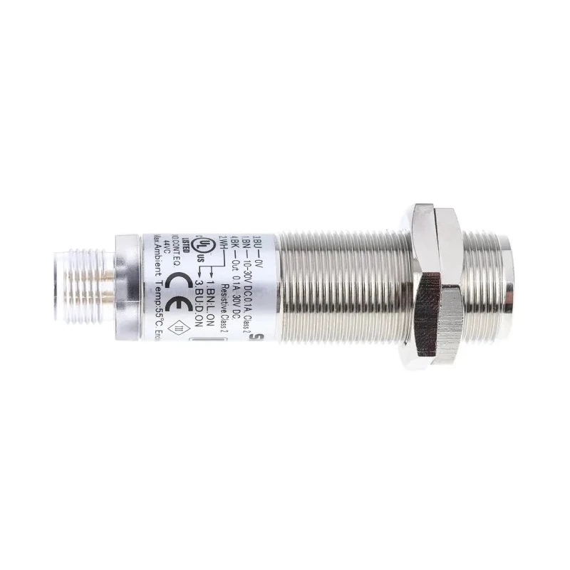 RS PRO Through Beam Receiver Photoelectric Sensor Barrel Style 28 m Detection Range PNP Output IP67 729-5123
