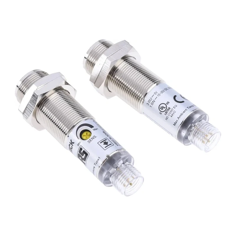 RS PRO Through Beam Receiver Photoelectric Sensor Barrel Style 28 m Detection Range PNP Output IP67 729-5123
