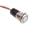 Bulgin Illuminated Push Button Switch Panel Mount Momentary 19.2 mm Cutout SPST Blue LED IP66 24 V dc MPI002
