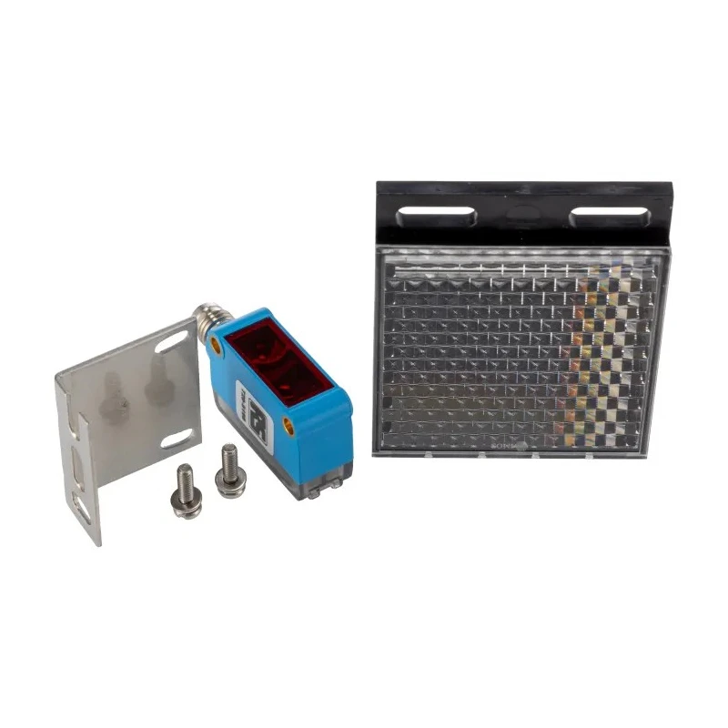 RS PRO Retroreflective Photoelectric Sensor Block Type IP67 7.2 m Detection Range, NPN Output, 30V DC, 100mA 729-5198