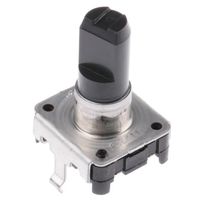 Alps Alpine 24 ppr Pulse Incremental Mechanical Rotary Encoder with 6 mm Flat Shaft Through Hole EC12E24204A8