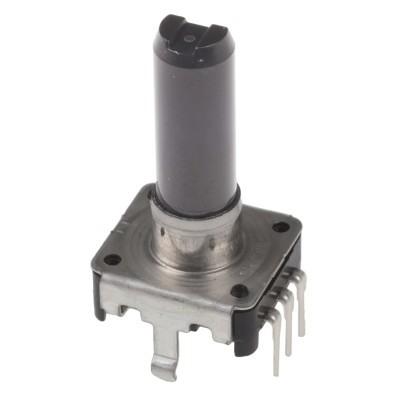 Alps Alpine 24 ppr Pulse Incremental Mechanical Rotary Encoder with a 6 mm Flat Shaft 25 mm Length EC12E24204A9