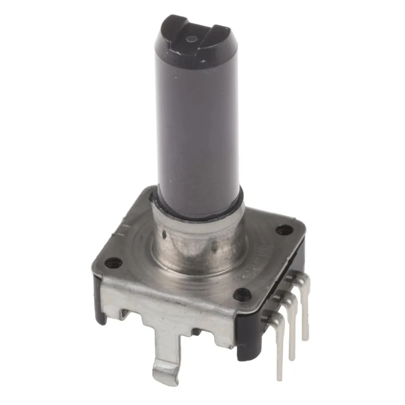 Alps Alpine 24 ppr Pulse Incremental Mechanical Rotary Encoder with a 6 mm Flat Shaft 25 mm Length EC12E24204A9