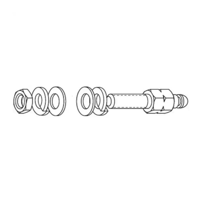 Provertha 103 Series Conversion Pin Set for Use With Rail D-Sub Backshells 2 Contacts Black 103M3T1002
