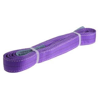 RS PRO 4 m Purple Lifting Sling Webbing, 1 t Load Capacity 50mm Width Polyester Material 729-3066