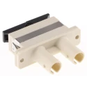RS PRO ST to SC Multimode Duplex Fibre Optic Adapter 729-6582