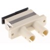 RS PRO ST to SC Multimode Duplex Fibre Optic Adapter 729-6582