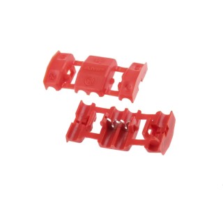 TE Connectivity Insulated Red 18 AWG Tap Splice Connector, Glass Filled Nylon, Tin-Plated Brass Contact 53440-2
