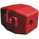 TE Connectivity Insulated Red Tap Splice Connector 18 AWG, Glass Filled Nylon, Brass Contact, Tin Plated 735410