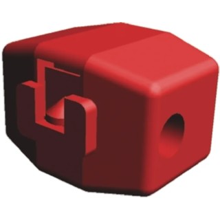 TE Connectivity Insulated Red Tap Splice Connector 18 AWG, Glass Filled Nylon, Brass Contact, Tin Plated 735410