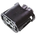 TE Connectivity Junior Power Timer Automotive Connector Female Black Polybutylene Terephthalate Housing 2 2-1355668-2