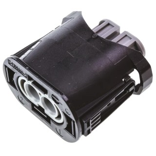 TE Connectivity Junior Power Timer Automotive Connector Female Black Polybutylene Terephthalate Housing 2 2-1355668-2