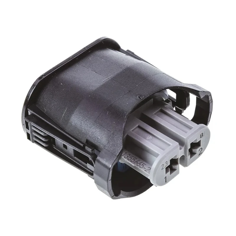 TE Connectivity Automotive Connector Junior Power Timer Female 2 Contact Black Crimp Housing 2-1355668-2