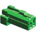TE Connectivity MULTILOCK 040 Automotive Connector Male Green Cable 2 Way Crimp Termination 174056-4