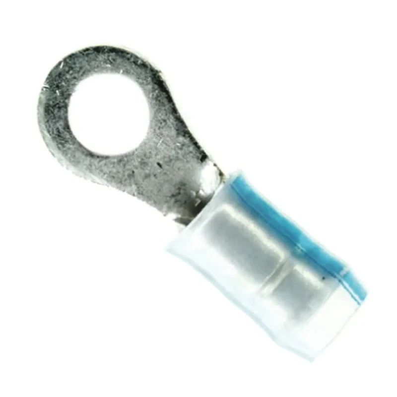 TE Connectivity PIDG Insulated Ring Terminal M4 Stud Size 16 AWG 14 AWG Wire Size Natural 53417-1