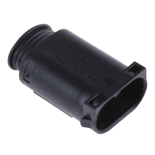 TE Connectivity Micro Quadlok System Automotive Connector Male Natural Cable 6 Way Crimp Termination 1-967587-3