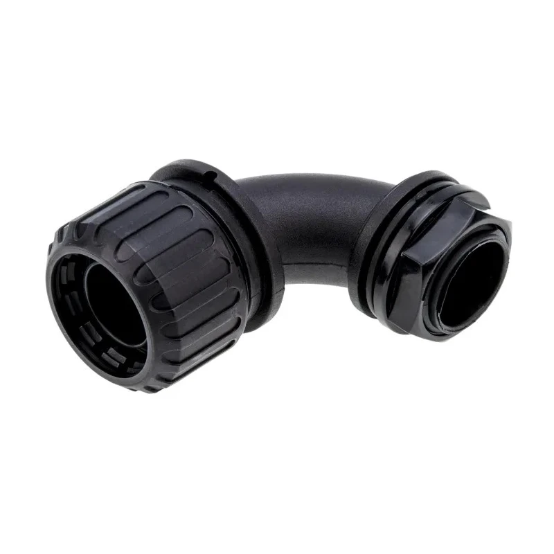 Adaptaflex Black Polyamide 66 20 mm Nominal Size Conduit Fitting M20 Thread IP65 Rated XF20/M20/C90