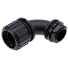 Adaptaflex Black Polyamide 66 20 mm Nominal Size Conduit Fitting M20 Thread IP65 Rated XF20/M20/C90