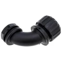 Adaptaflex Black Polyamide 66 20 mm Nominal Size Conduit Fitting M20 Thread IP65 Rated XF20/M20/C90