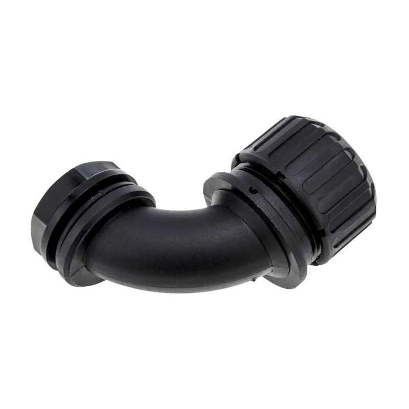 Adaptaflex Black Polyamide 66 20 mm Nominal Size Conduit Fitting M20 Thread IP65 Rated XF20/M20/C90