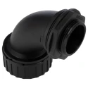 Adaptaflex Conduit Fitting 32 mm Nominal Size M32 Thread Polyamide 66 Black IP65 Fine Spark Finish XF32/M32/C90