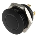 KNITTER-SWITCH Illuminated Vandal Proof Push Button Switch Momentary Panel 16 mm Cutout SPST White LED MAV16CBRE-1-JR-12V
