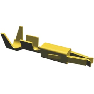 TE Connectivity Micro Timer II Series Female Crimp Terminal, 10A, Gold Plated Bronze Contact, 17-20 AWG, 19mm Length 962876-3