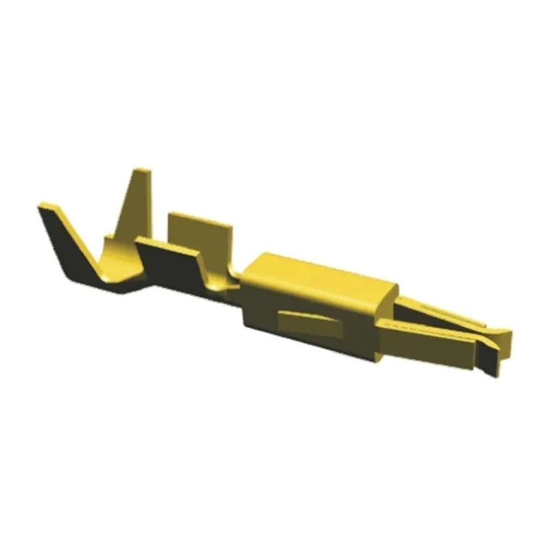 TE Connectivity Micro Timer II Series Female Crimp Terminal, 10A, Gold Plated Bronze Contact, 17-20 AWG, 19mm Length 962876-3