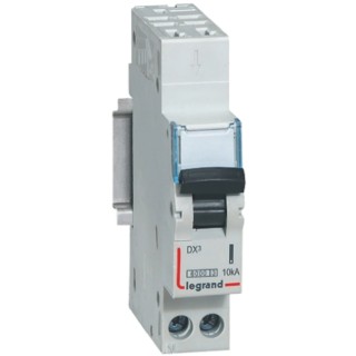 Legrand Miniature Circuit Breaker DX3 Series Type C 10A, 230V AC, 10 kA Breaking Capacity 4 077 12
