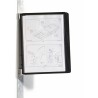 Durable VARIO Wall Mount 5-Panel Magnetic Display Document Holder A4 Polypropylene Black 5914-01